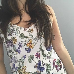 Butterfly print Maxi dress